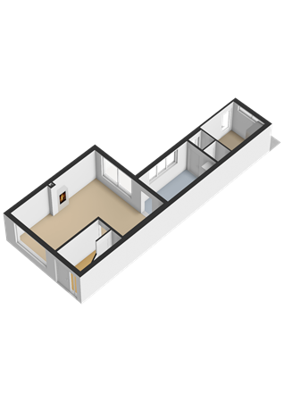 Floorplan - Paulus Potterstraat 11, 3751 VA Bunschoten-Spakenburg